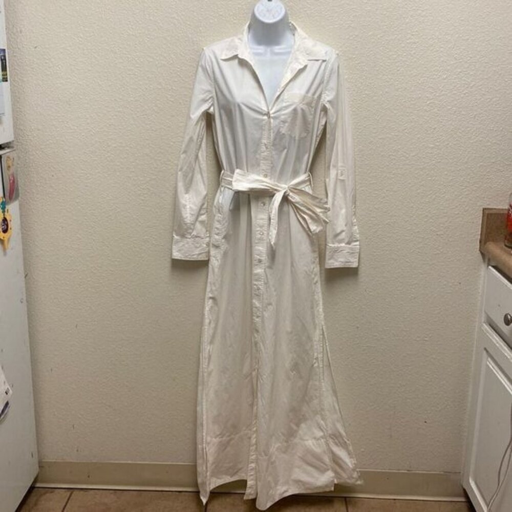 BLDWN Button Down Tie Waist Maxi Small